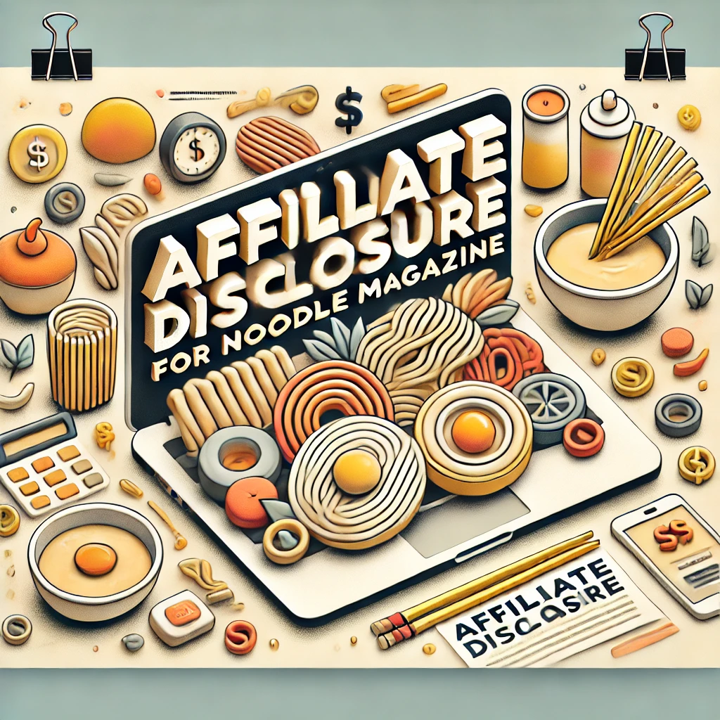 Affiliate Disclosure for Noodle Magazine